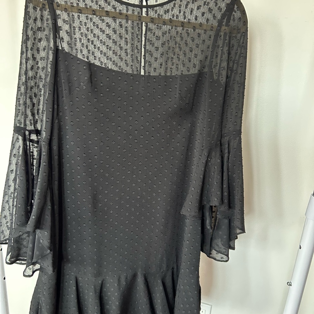 Vince Camuto black cheer Dress 3/4 sleeve